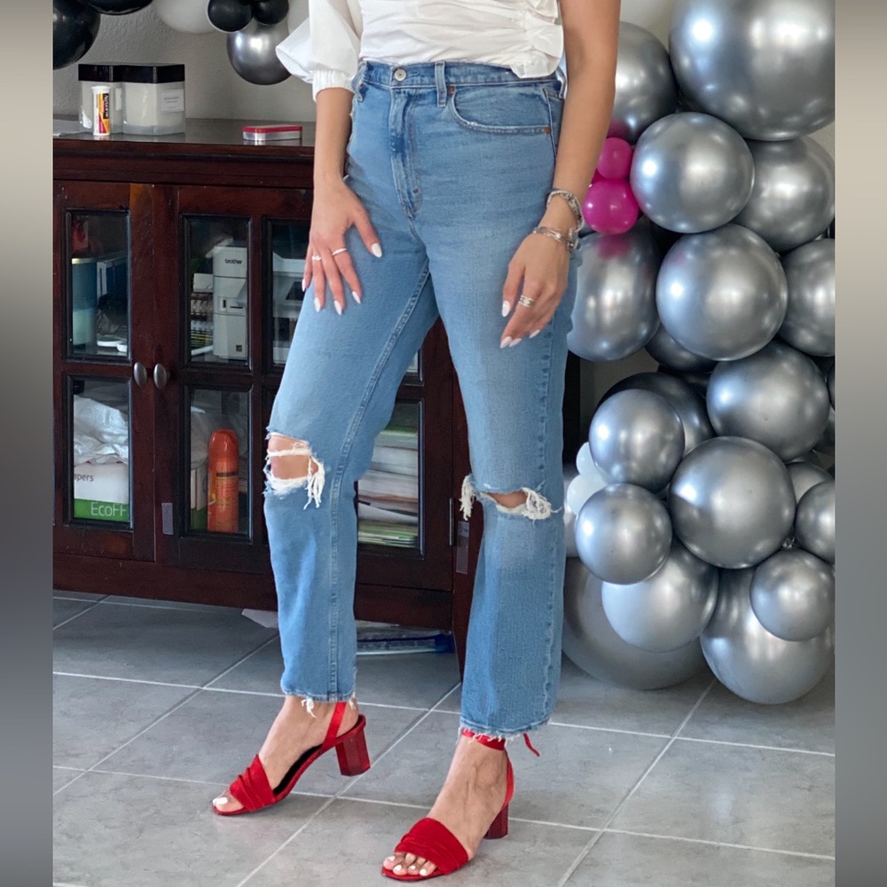 Abercrombie & Fitch straight high rise jeans